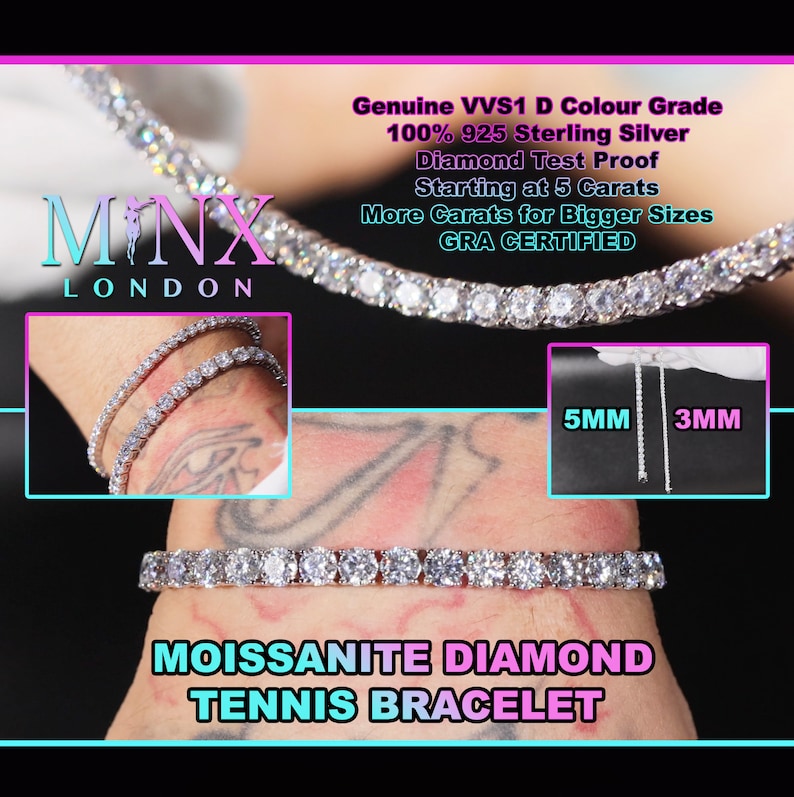 Moissanite Tennis Bracelet