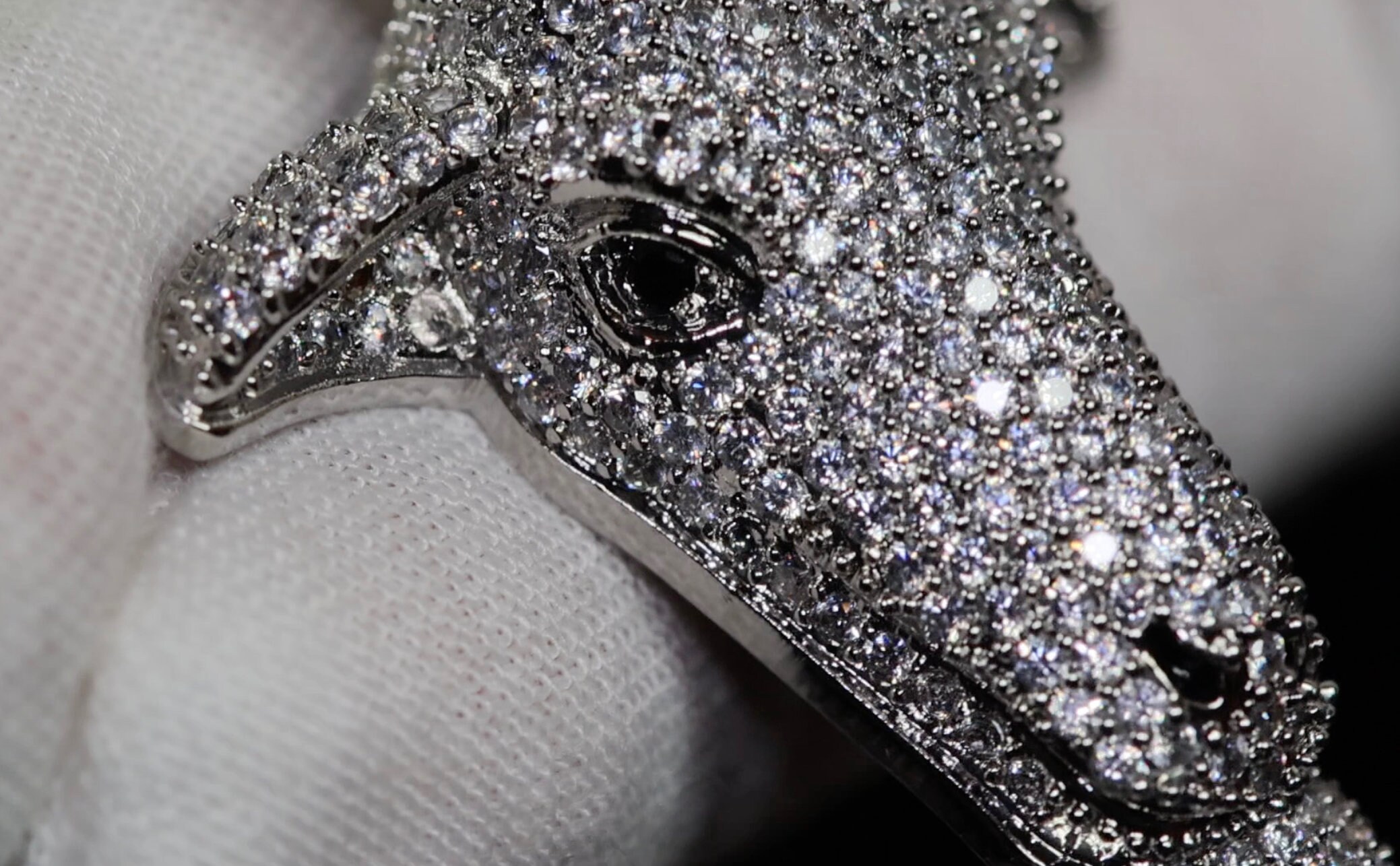 Ciondolo a forma di testa di capra ghiacciata da 9 mm/18, 20, 24 con catena cubana, collane alla moda Hip Hop - Italia Ciondolo a forma di testa di capra ghiacciata da 9 mm/18, 20, 24 con catena cubana, collane alla moda Hip Hop - Italia