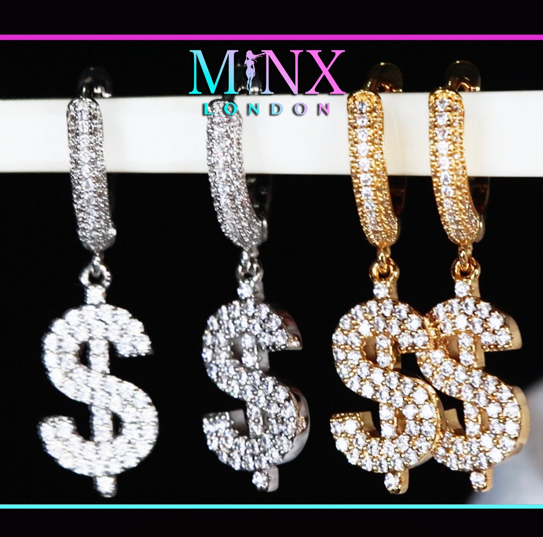 Aretes De Aro Grandes De Diamantes De Imitación De 2.362 In Para Mujer, Hipoalergénicos, Grandes De Circonita Cúbica, Chapados En Oro, Joyería Clásica De Moda Para Fiesta Y Baile, Metal, Circonia