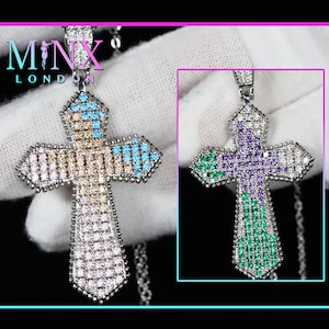Cross Necklace | Cross necklace for Men | Cross Necklace Women | Cross Pendant and Necklace | Cross Chain for Men | Iced Out Cross Pendant