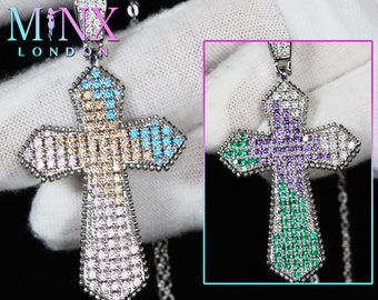 Cross Necklace | Cross necklace for Men | Cross Necklace Women | Cross Pendant and Necklace | Cross Chain for Men | Iced Out Cross Pendant