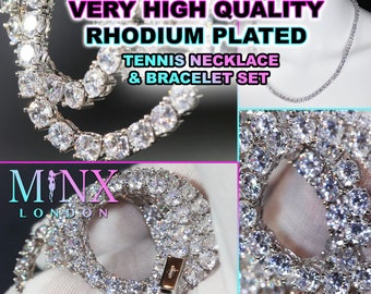 Cadena de tenis / Collar de tenis / Pulsera de tenis / Cadena de tenis para hombres / Cadena de tenis para mujeres / Cadena de tenis de diamantes / Cadena helada / Cadenas