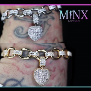 Single Diamond Heart Bracelet