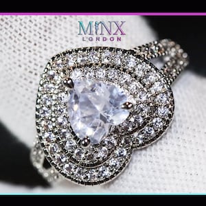 Hartring | Hartvormige ring | Hartvormige ring | Diamanten hartring | Hartring met diamant | Verlovingsring | Ring voor vriendin