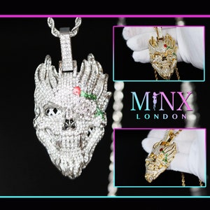 Hip Hop Pendant | Iced Out Pendant | Skull Pendants | Diamond Pendant | Hip Hop Chain | Iced Necklace | Hip Hop Jewelry | Iced Jewellery