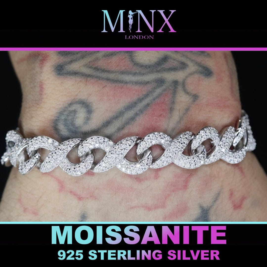 輸入　モアサナイト　ブレスレット モアッサナイト インフィニティ リンク ブレスレット | モアッサナイト