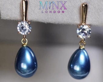 Brincos de pérola azul | Brincos de pérola com diamante | Brincos de pérola azul | Brincos de pérola dourada | Brincos de argola com pérola | Joias de pérola azul