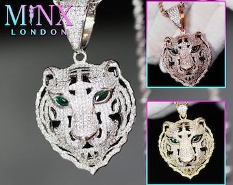 Tiger Pendant | Diamond Tiger Pendant | Rose Gold Tiger Pendant | Silver Tiger Pendants | Gold Tiger Pendant | Tiger Head Pendant