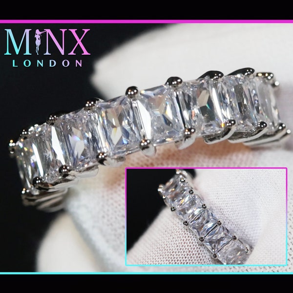 Baguette Ring | Eternity Ring | Promise Ring | Diamond Rings Cheap | Cheap Engagement Ring | fashion rings | friendship Ring | iced out ring