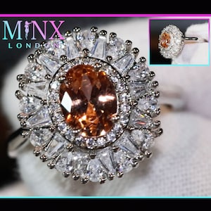 Bague diamant champagne | Bagues de fiançailles diamant champagne | Bagues diamant champagne | Bague de fiançailles diamant orange | Belle bague