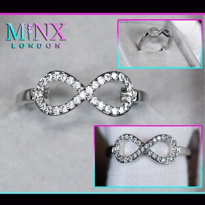 Infinity Ring | Infinite Ring | Figure 8 Ring | Eight Ring | Knot Ring | Infinity Rings | Diamond Infinity Ring | Womens Infinity Ring