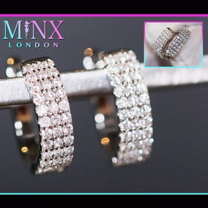 Iced Out Earrings | Diamond Earrings | Womens Earrings | Mens Diamond Earrings | Diamond Hoop Earrings | Small Hoop Earrings | Mens Earrings