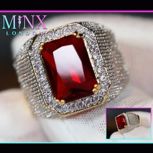 Ruby Ring | Ruby Ring for Men | Ruby Ring for Women | Ruby Diamond Ring | Gold Red Diamond Ring | Mens Red Diamond Ring | Mens Ruby Red Ring