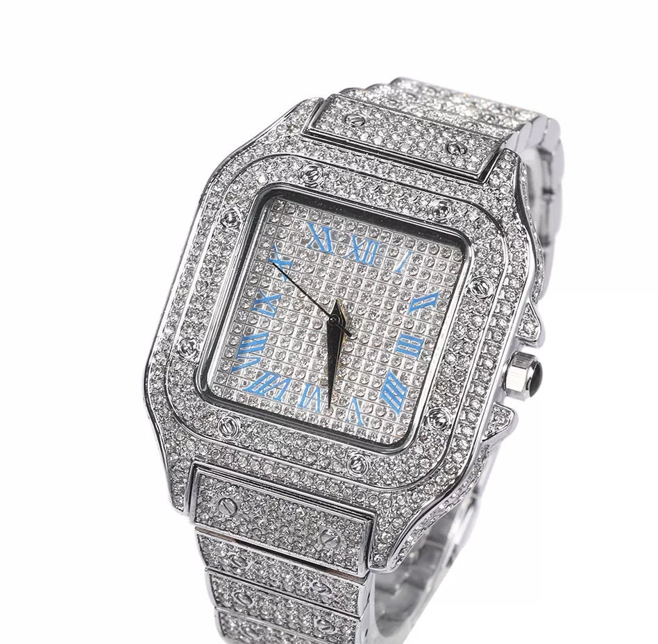 Iced Out Watches Iced Out Watch Luxury Watch Diamond - Etsy UK