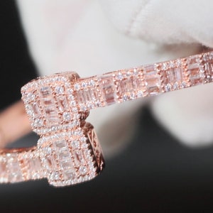 Womens Rose Gold Diamond Bracelet