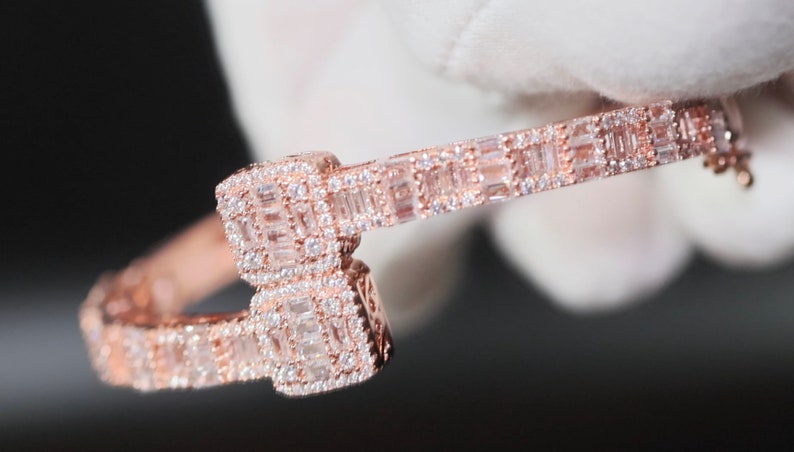 Womens Rose Gold Diamond Bracelet