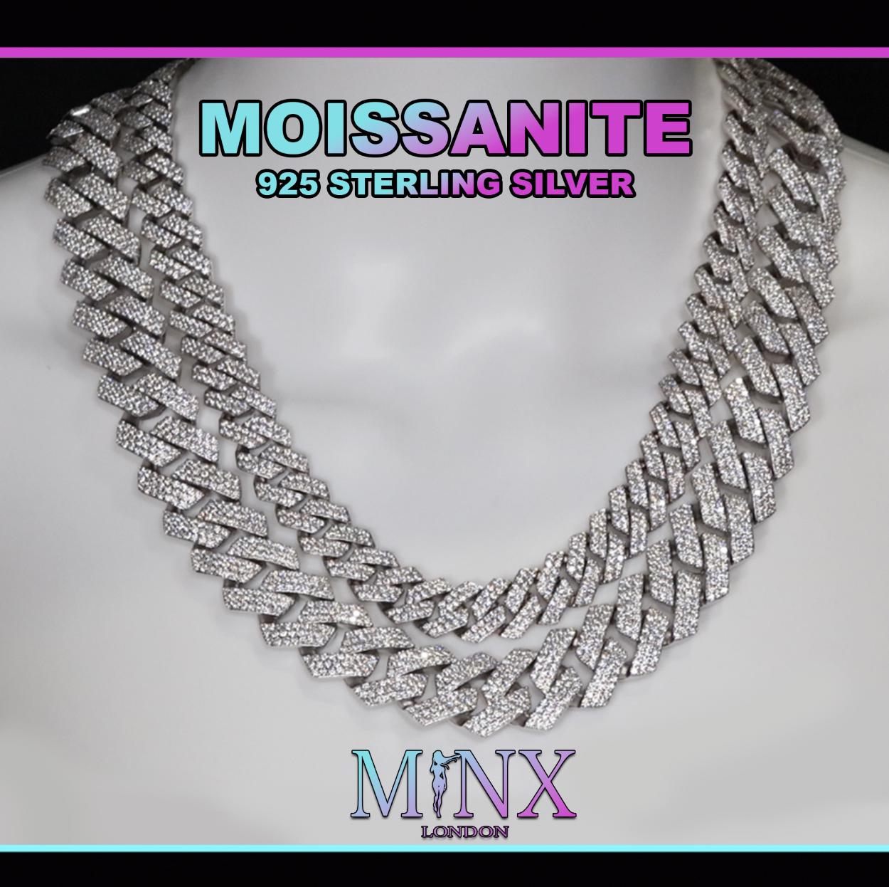Moissanite cuban chain - Etsy 日本