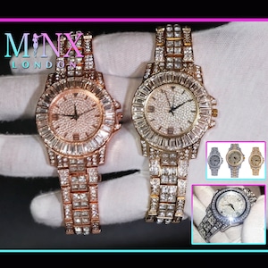 Iced Out Watch | Iced Watch | Mens Iced Out Watch | Hip Hop Watch | Baguette Watch | Diamond Watches | Buss Down Watch | Iced Out Jewelry