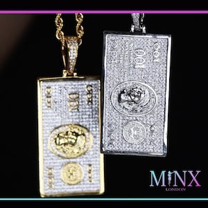 Iced Out Pendant | Hip Hop Diamond Pendant | Iced Out Dollar Pendant | Dollar Pendant | Hip Hop Pendant | Dollar Diamond Hip Hop Pendant