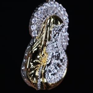 Virgin Mary Pendant | Baguette Diamond Mary Pendant | Iced Out Virgin ...