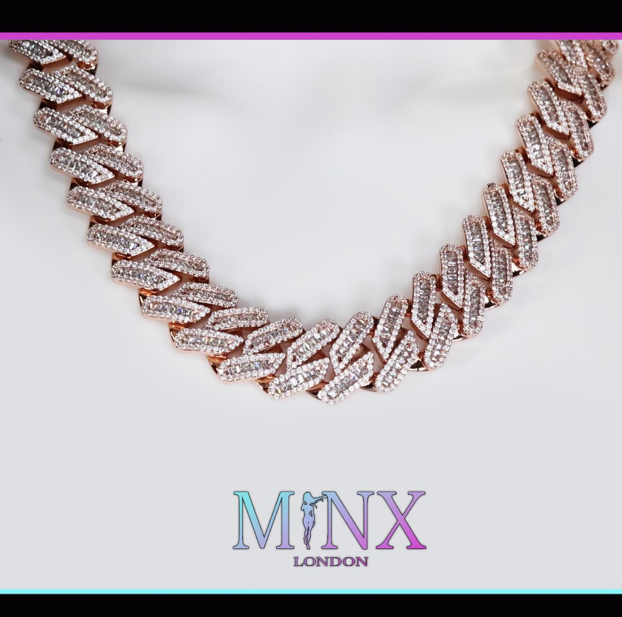 アクセサリー glitter 19mm iced out chain 60cm アクセサリー glitter 19mm iced out chain 60cm 2024 Women