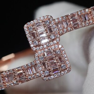 Mens Rose Gold Diamond Bracelet