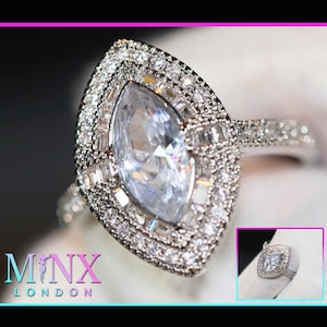 Marquise Ring | Marquise Diamond Ring | Marquise Engagement Ring | Halo Ring | Oval Ring | Halo Ring Engagement | Halo for Engagement Ring