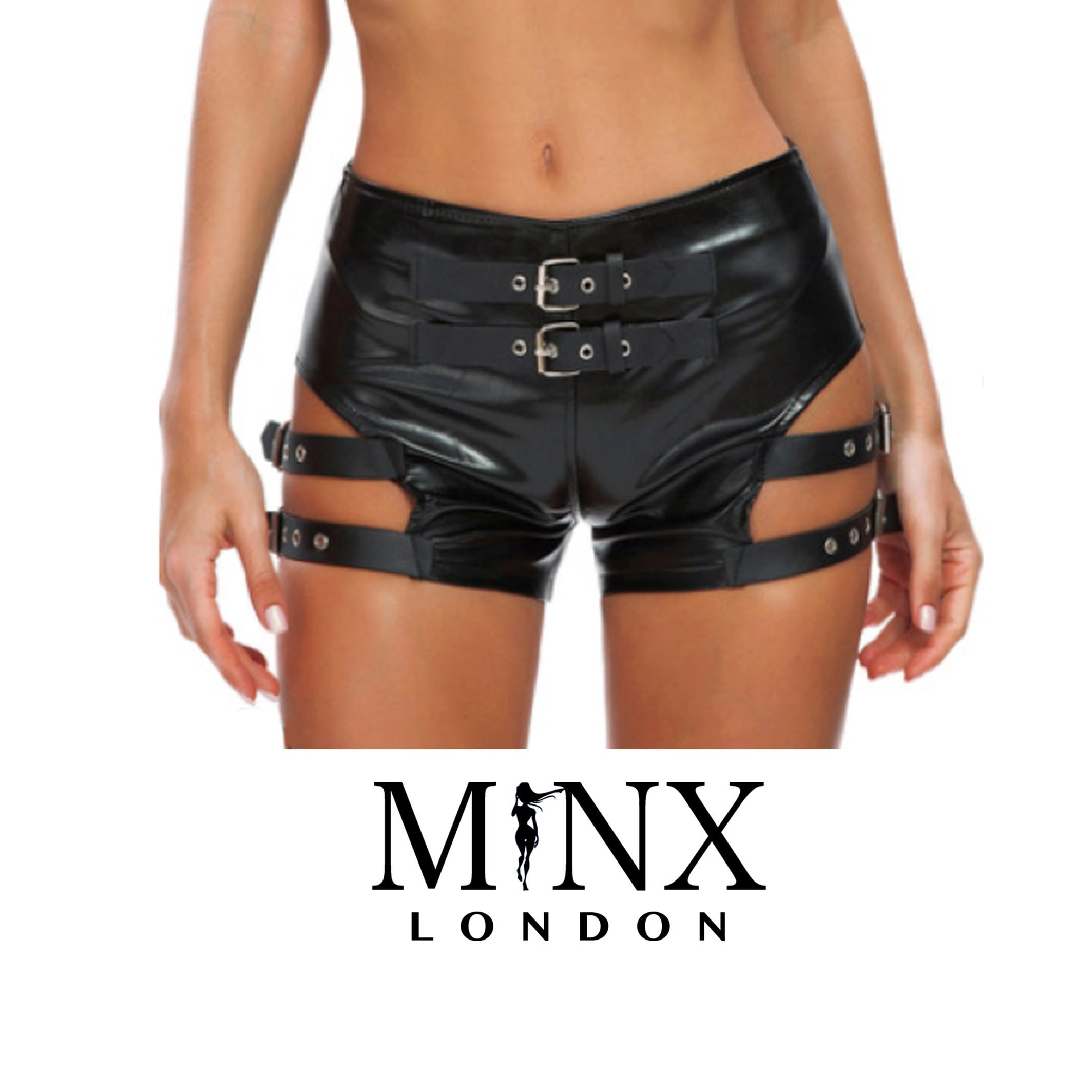 Booty Shorts Hot Pants Womens Leather 