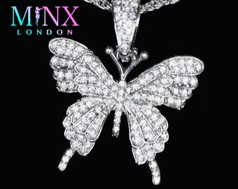 Diamond Butterfly Pendant | Butterfly Pendant | Butterfly Necklace | Butterfly Necklace with Diamonds