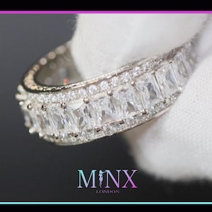 Diamond Eternity Ring | Radiant Cut Diamond Ring | Eternity Ring | Womens Wedding Band | Diamond Ring | Mens Wedding Ring