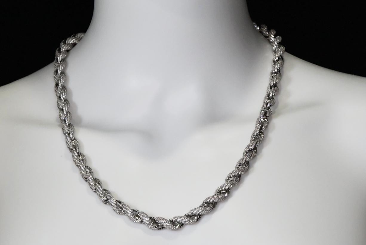 Diamond Rope Chain | Iced Out Rope Chain | Hip Hop Rope Chain | Diamond ...