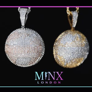 Iced Out Pendant | Hip Hop Diamond Pendant | Globe Pendant | World Pendant | Hip Hop Pendant | Hustlers World Pendant