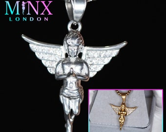 Angel Pendant | Iced Out Pendant | Angel Pendants | Diamond Cherub Pendant | Iced Necklace | Angel Necklace | Hip Hop Chain | Iced Jewellery