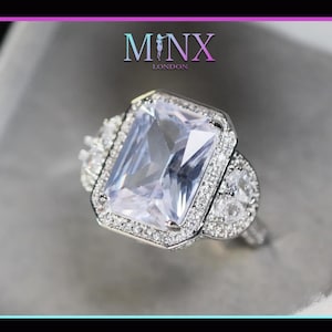 Big Carat Engagement Ring | Womens Big Diamond Ring | Womens Engagement Ring | Radiant Diamond Ring | Statement Ring | Womens Big Ring