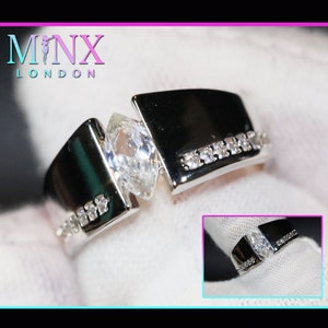 Marquise Diamond Ring | Marquise Engagement Ring | Channel Setting Ring | Women's Diamond Ring | Marquise Ring | Oval Diamond Ring