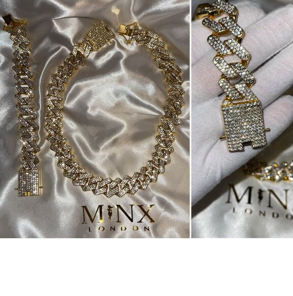 Iced out gold chain outlet