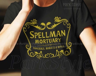 Spellman mortuary shirt chilling adventures of sabrina af t-shirt