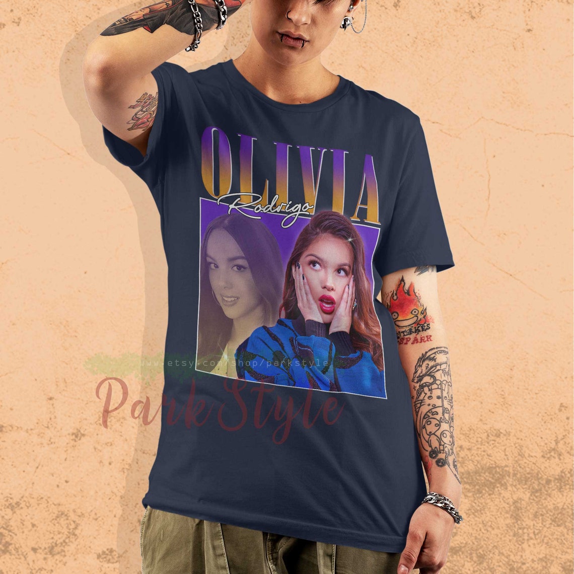 Olivia Rodrigo shirt fan art homage printed graphic tee | Etsy