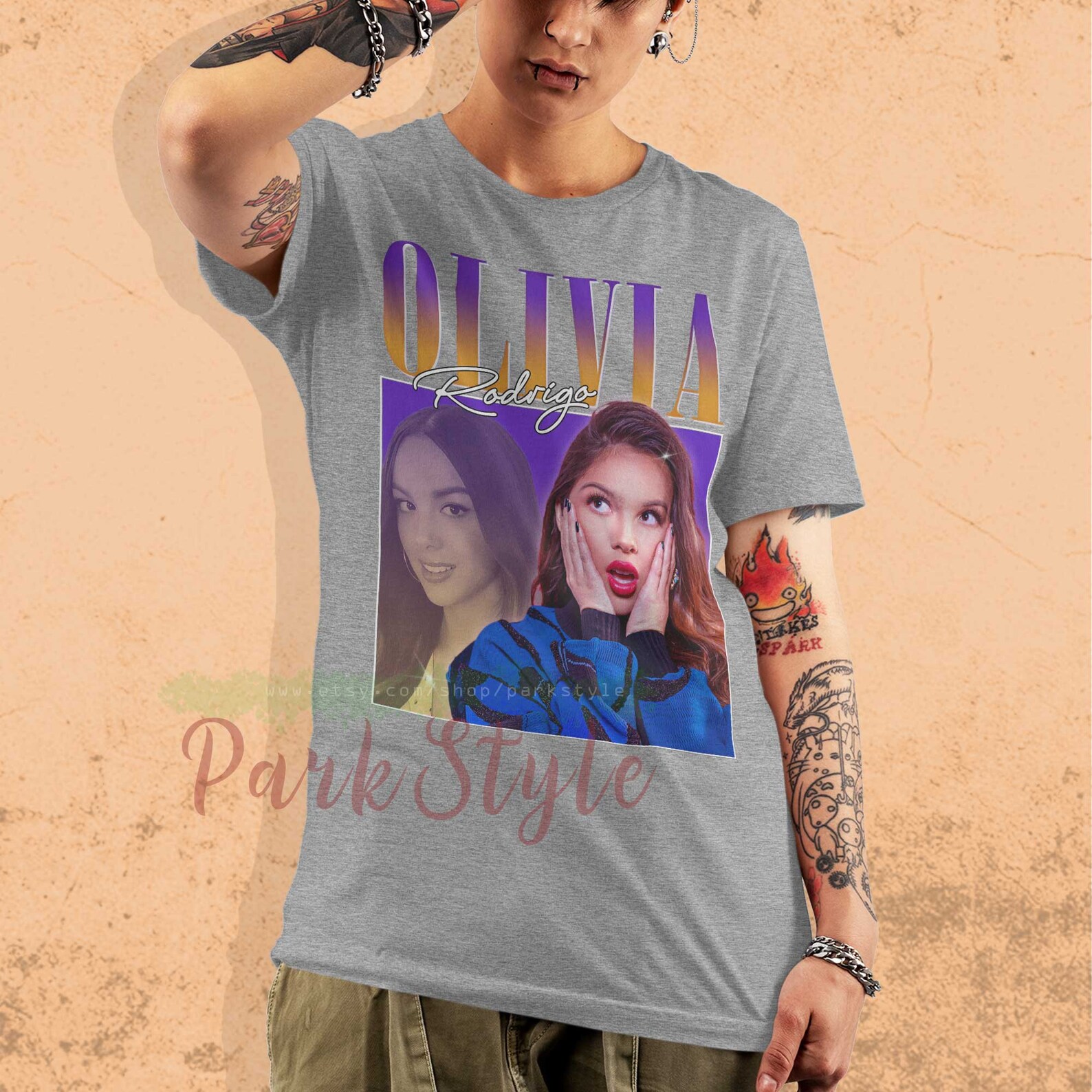 Olivia Rodrigo shirt fan art homage printed graphic tee | Etsy - Olivia Rodrigo’s Fashion Evolution – Gen Z Icon’s Best Looks