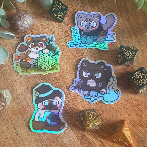 D&D Sticker, Holosticker, Sticker Set