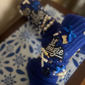 Blue little Bougie Junk Socks