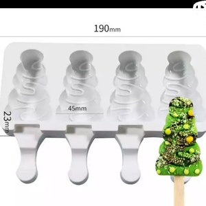 Christmas tree swirl cakesicle popsicle mold