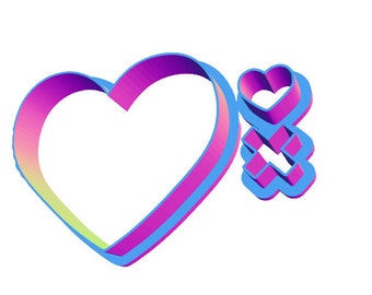 Valentinstag Plätzchen Set, Ausstechform und Stempel Set, Tic Tac Toe Ausstechform, Bär Ausstecher, Valentines Keksausstecher Formen