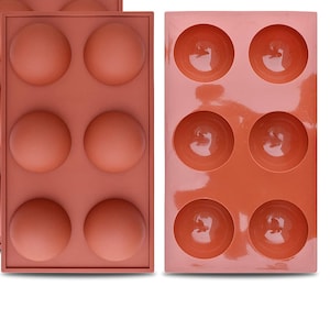 2 pc Sphere chocolate silicone mold - Hot cocoa bombs, Tea bomb, Chocolate mold, Dessert Mold