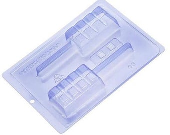 Schokoriegel Cakesicle Quadrat Bar Shell Schokoladenform 3-teilige Form Schokolade Eis am Stiel Form