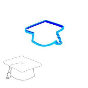 Foremki do ciasteczek na zakończenie studiów 2022, czapka absolwenta