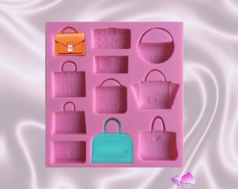 11 Cavity Handbag Purse Silicone Cake Mold Baking Tool, Mothers