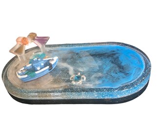 Décor de plage en époxy