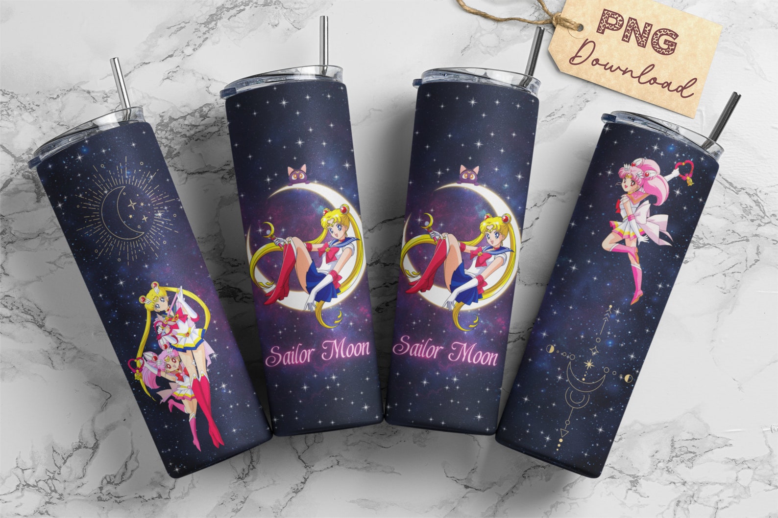Anime Tumbler Wrap Sailor Moon 20oz Skinny Tumbler Etsy Canada