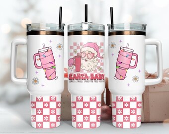 Christmas Stanley 40oz Tumbler Wrap, Tumbler Quencher da 40oz Sublimazione, Download PNG istantaneo
